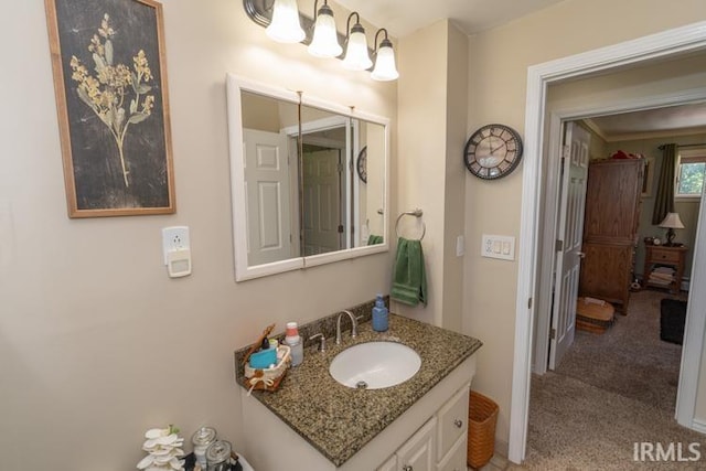 bathroom featuring vanity