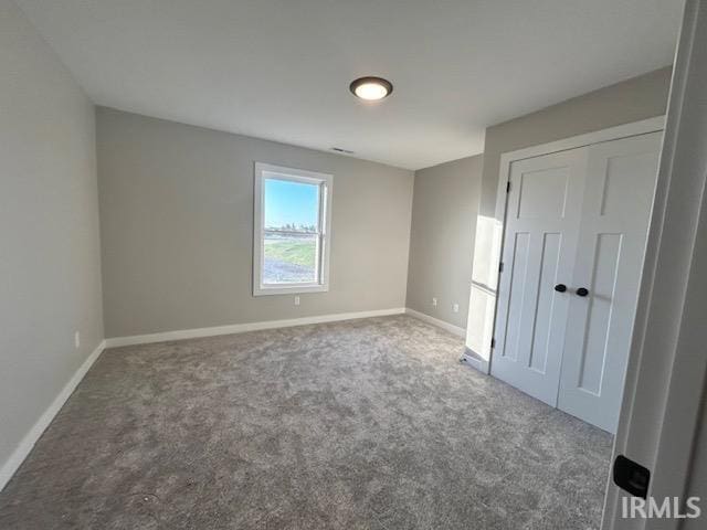 view of carpeted empty room