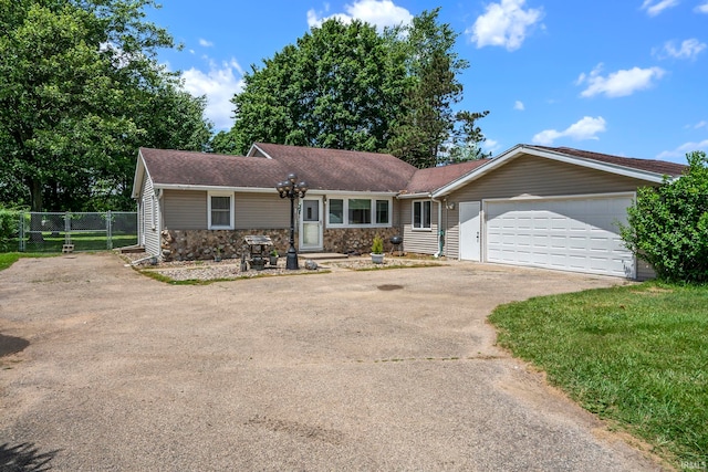 ranch-style house with a garage