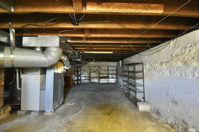 view of basement