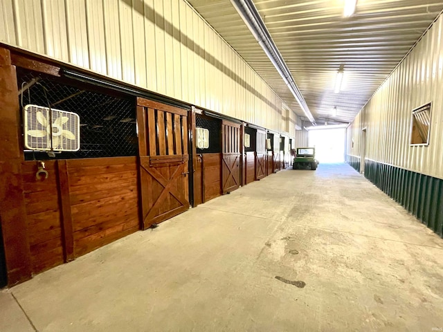 view of horse barn