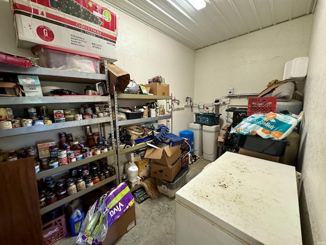 view of storage room