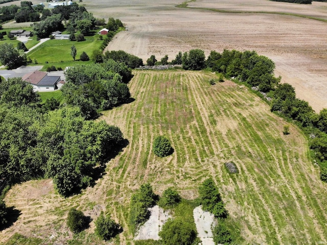 bird's eye view featuring a rural view