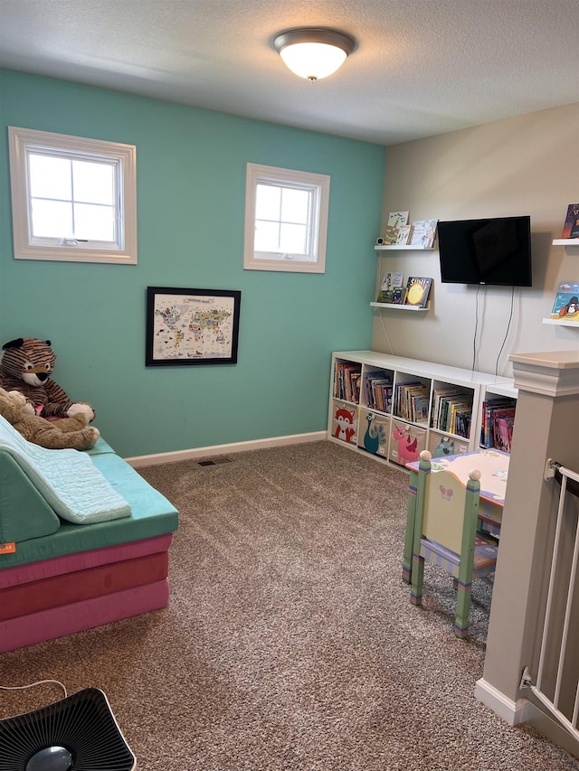 playroom with carpet flooring