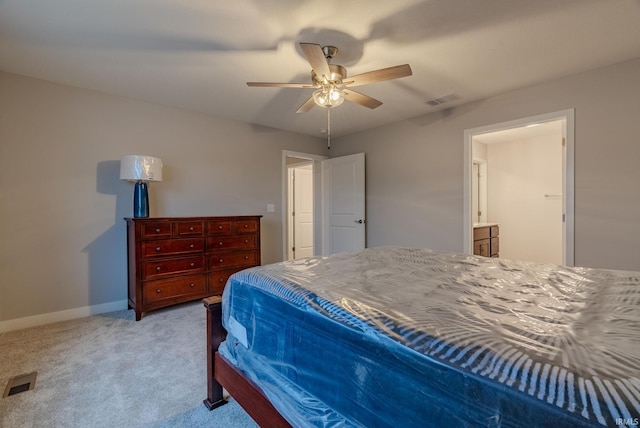 19 Conner St, Wabash, IN 46992 - carpeted bedroom featuring ceiling fan, baseboards, and visible vents
