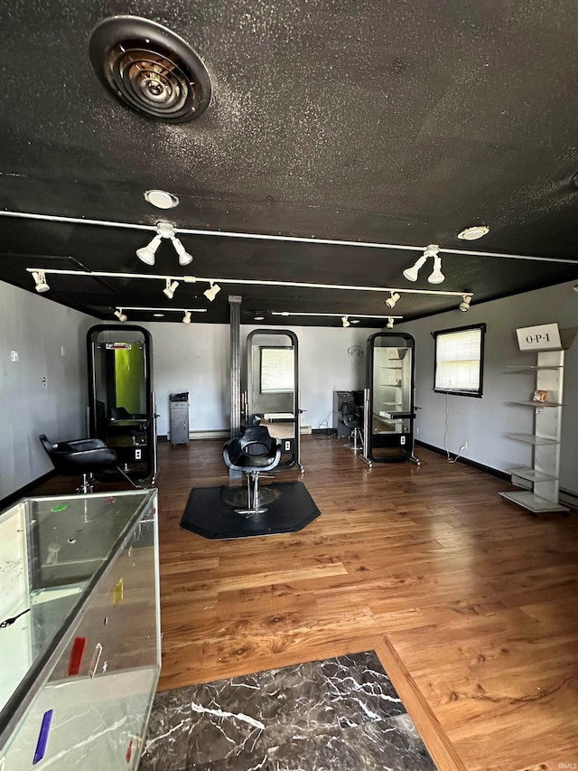 interior space featuring hardwood / wood-style flooring