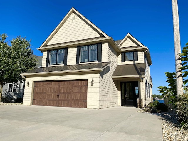 view of front of house featuring a garage