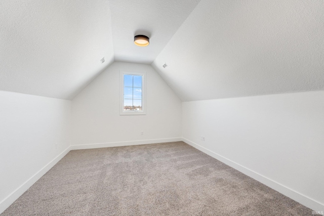 12279 Blue Jay Trl, Fort Wayne, IN 46814 - bonus room featuring lofted ceiling, light colored carpet, and a textured ceiling