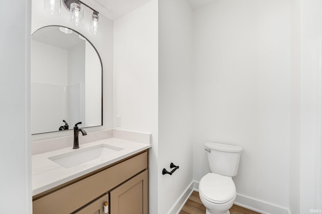 12279 Blue Jay Trl, Fort Wayne, IN 46814 - bathroom featuring vanity and wood finished floors