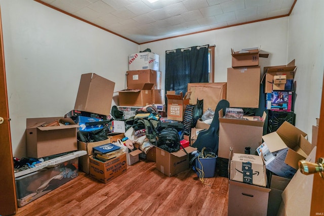 view of storage room