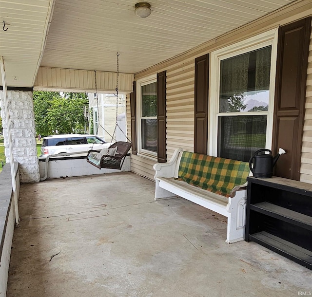 view of patio / terrace featuring covered porch