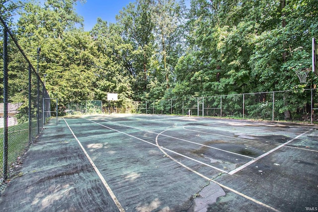 view of basketball court