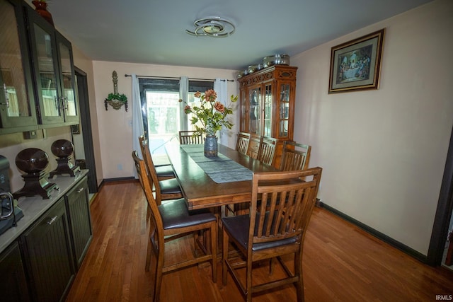 dining room featuring hardwood / wood-style floors