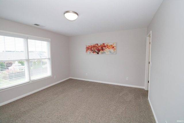 view of carpeted empty room