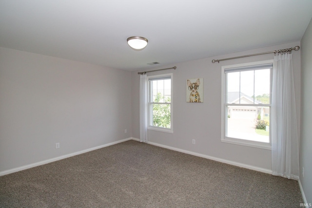 view of carpeted empty room