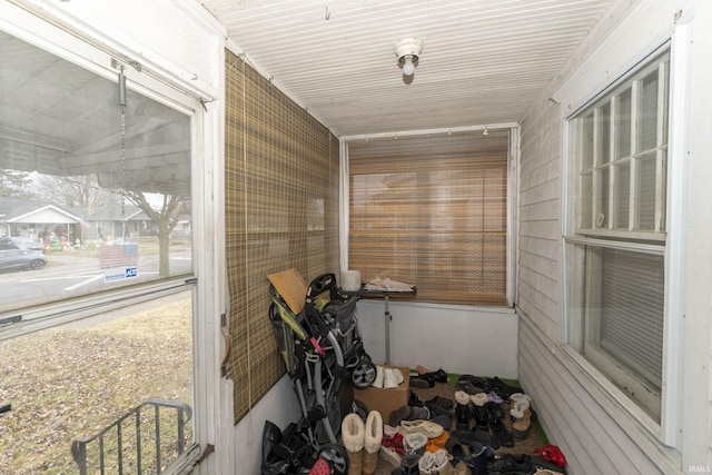 view of sunroom