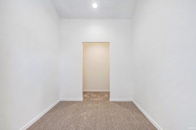 spare room with light carpet