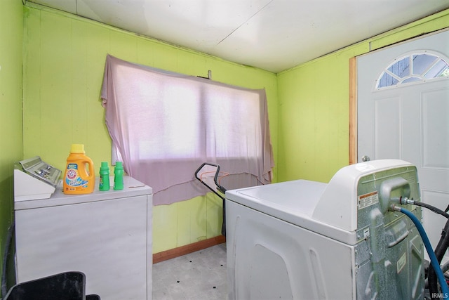 laundry area with washer and clothes dryer