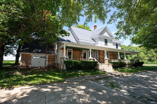 view of front of house with a porch