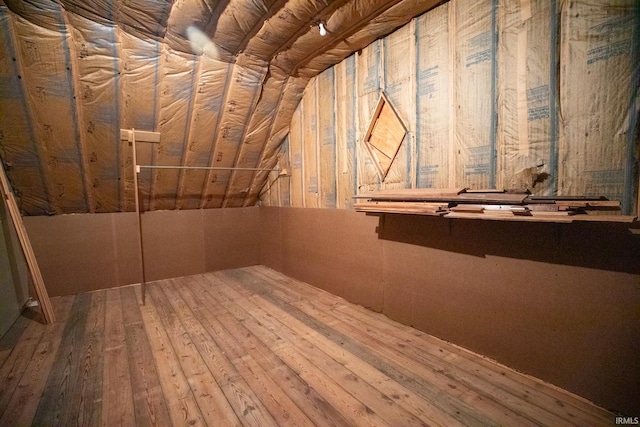 view of attic