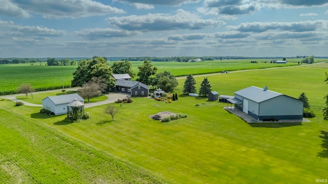 aerial view featuring a rural view