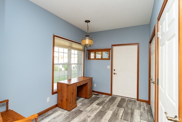 entrance foyer featuring light hardwood / wood-style floors