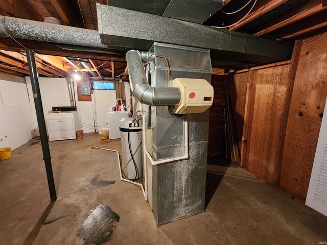 utilities with heating unit and electric panel