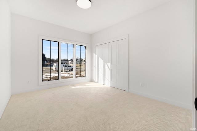 view of carpeted empty room