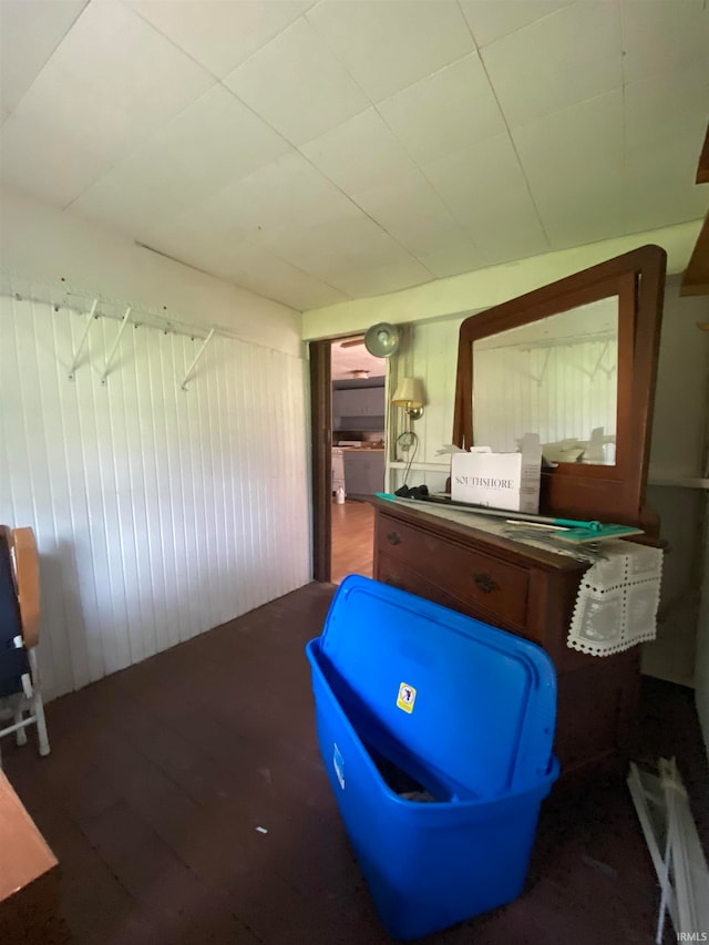 misc room featuring hardwood / wood-style floors