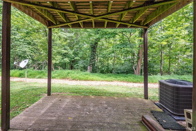 view of patio with central air condition unit