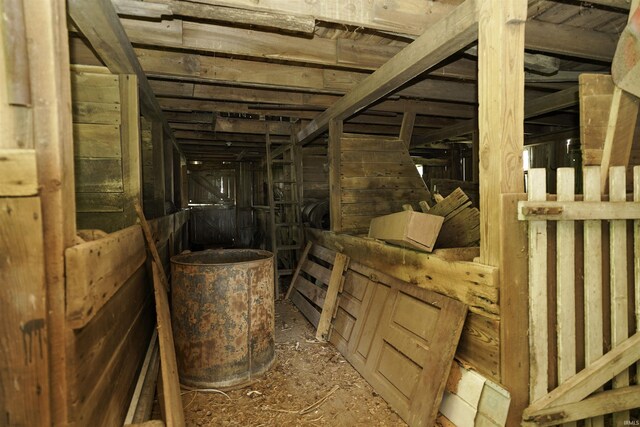 view of horse barn