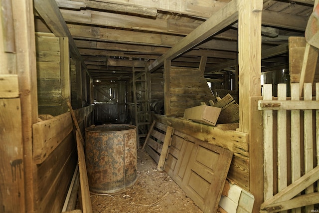 view of horse barn