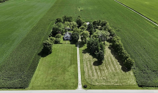 drone / aerial view featuring a rural view