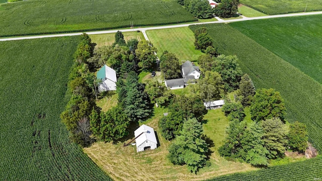 bird's eye view featuring a rural view