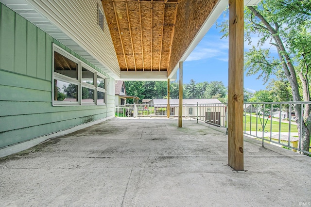 view of patio with fence