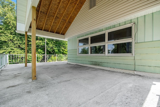 view of patio with driveway