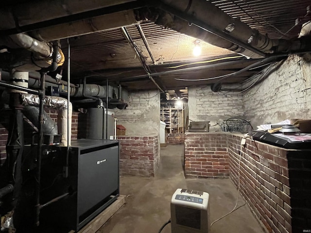 view of basement