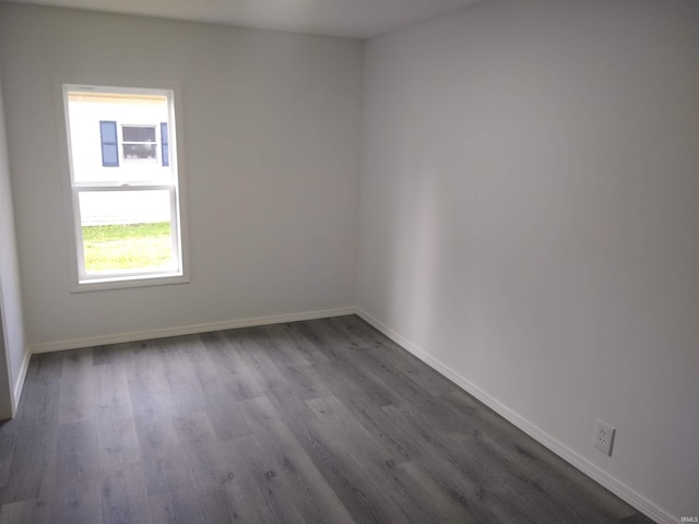 unfurnished room featuring wood-type flooring