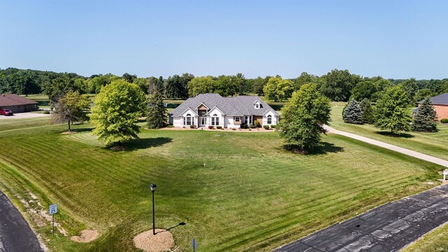 bird's eye view featuring a rural view