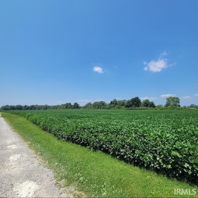 exterior space with a rural view