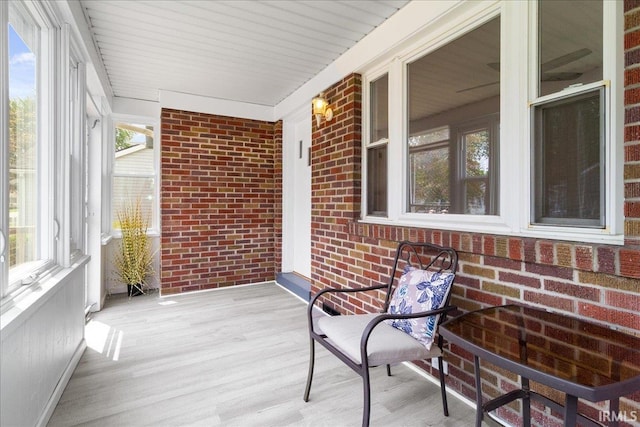 view of sunroom / solarium