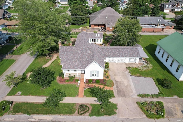 drone / aerial view featuring a residential view
