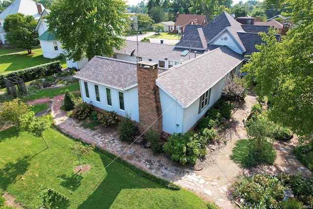 bird's eye view with a residential view