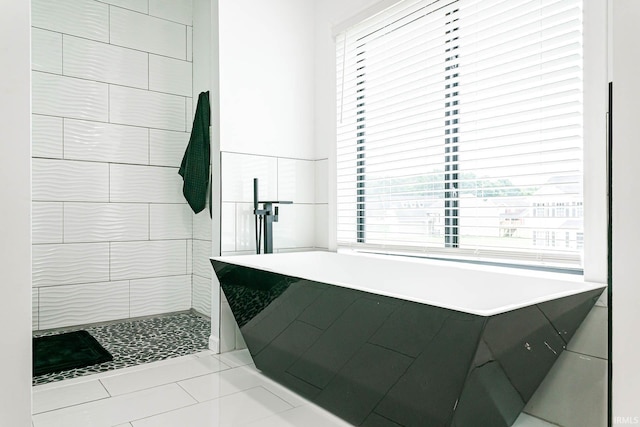 bathroom featuring tile patterned flooring