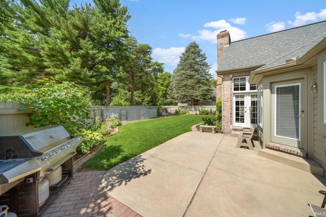 view of patio / terrace with area for grilling