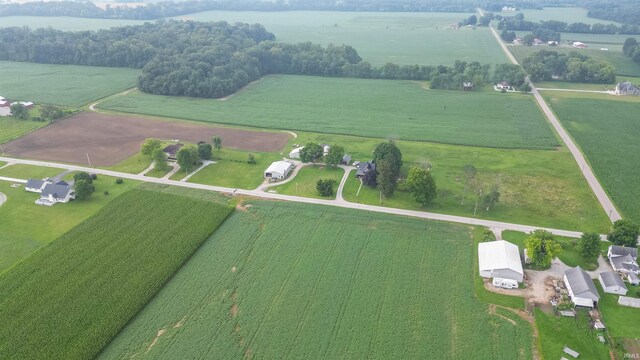 drone / aerial view featuring a rural view