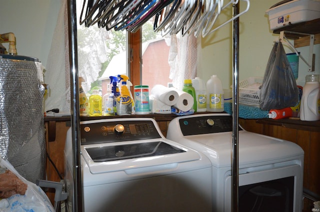 laundry area with washer and dryer