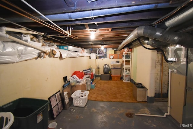 view of basement