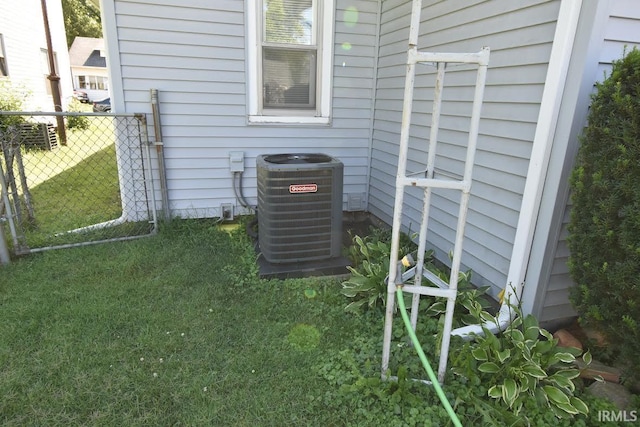 exterior details with central AC unit