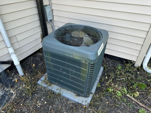 exterior details with central AC unit